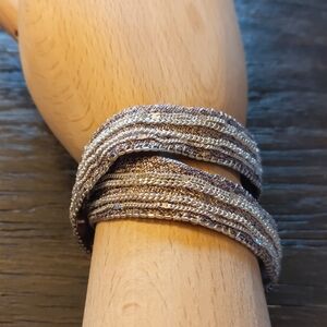 S&D  Silver Wrap Bracelet